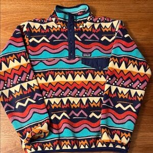 Patagonia Multicolor Patterned Men's Zip Up Sweater